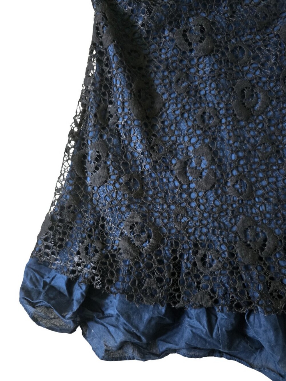 FREE PEOPLE Whimsigoth Fairy Grunge Studded Lace Mini dress Tunic Size 6 - Picture 4 of 6